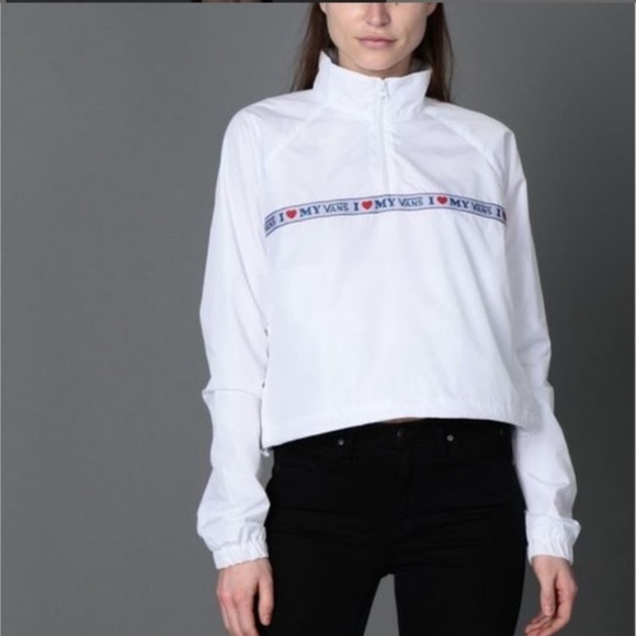 Vans Women’s I Love My Vans Anorak Mte Windbreaker Jacket M - Picture 1 of 8